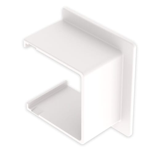 UNEX - 31 Durchführung gerade weiß RAL9010 35X35 U24X