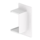 UNEX - 31 Durchführung gerade weiß RAL9010 45x75 U24X
