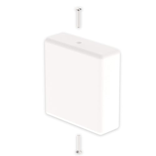 UNEX - 31 Endstück weiß RAL9010 35X35 U24X
