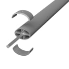 UNEX - 50 Säulenverlängerung weißaluminium 50x88 1m Aluminium