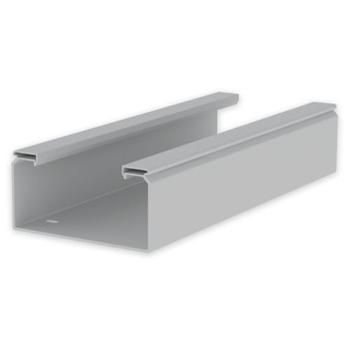 UNEX - 66 Kabelrinne ungelocht grau RAL7035 100x200 U23X