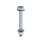 UNEX - 66 Schraube DIN 6921 mit Muttern  M8X70 Verzinkung Klasse 6