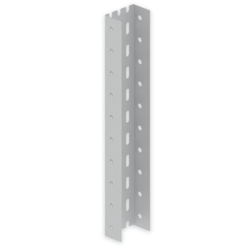 UNEX - 66 U-Profil gelocht grau RAL7035 3m Epox.Stahl