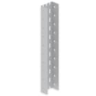 UNEX - 66 U-Profil gelocht grau RAL7035 3m Epox.Stahl
