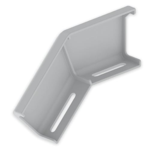 UNEX - 66 Winkelverbinder fallend grau RAL7035 100 U23X