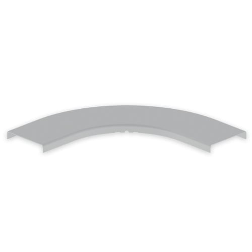 UNEX - 66 Abdeckung Bogen 90° halogenfrei grau RAL7038 100 U48X