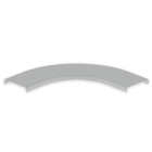 UNEX - 66 Abdeckung Bogen 90° halogenfrei grau RAL7038 100 U48X