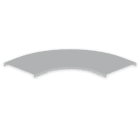 UNEX - 66 Abdeckung Bogen 90° halogenfrei grau RAL7038 200 U48X