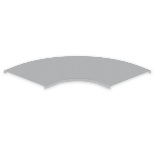 UNEX - 66 Abdeckung Bogen 90° halogenfrei grau RAL7038 300 U48X