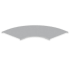 UNEX - 66 Abdeckung Bogen 90° halogenfrei grau RAL7038 300 U48X