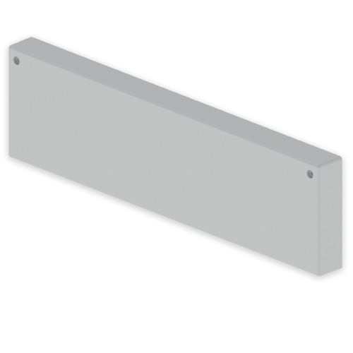 UNEX - 66 Endstück halogenfrei grau RAL7038 100x400 U48X