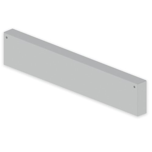 UNEX - 66 Endstück halogenfrei grau RAL7038 100x600 U48X