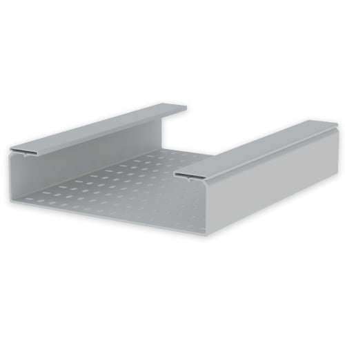 UNEX - 66 Kabelrinne gelocht halogenfrei grau RAL7038 100x400 U48X