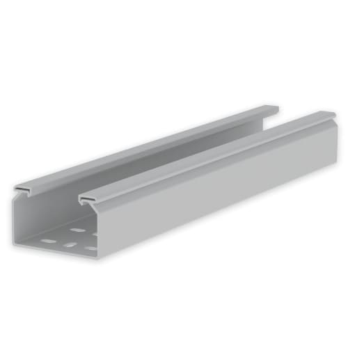 UNEX - 66 Kabelrinne gelocht halogenfrei grau RAL7038 60x100 U48X