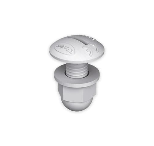 UNEX - 66 Schraube DIN 603 mit Muttern halogenfrei grau RAL7038 M8x20 U48X
