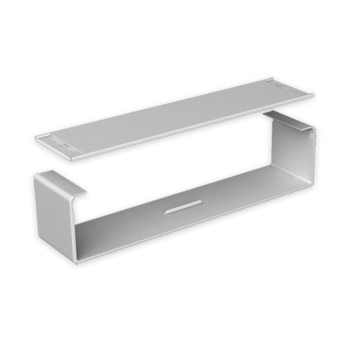 UNEX - 66 Stoßstellenabdeckung halogenfrei grau RAL7038 100x400 U48X