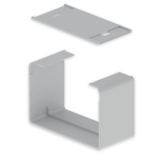 UNEX - 66 Stoßstellenabdeckung halogenfrei grau RAL7038 60x100 U48X