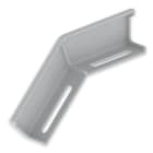 UNEX - 66 Winkelverbinder fallend halogenfrei grau RAL7038 60 U48X