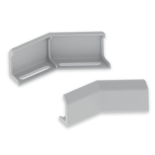 UNEX - 66 Winkelverbinder horizontal halogenfrei grau RAL7038 60 U48X