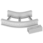 UNEX - 67 Flachbogen 45° grau RAL7035 135x400 R300 U23X