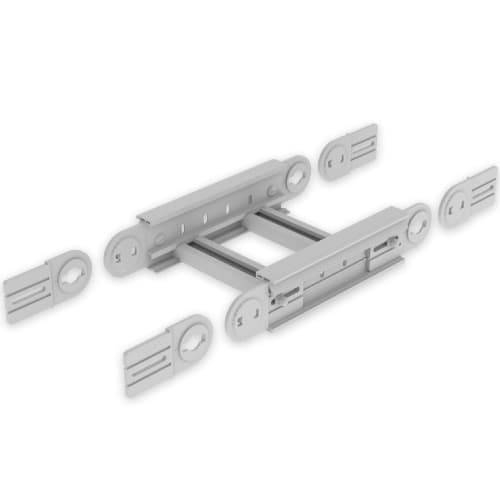 UNEX - 67 Gelenkbogen vertikal grau RAL7035 85x300 U23X
