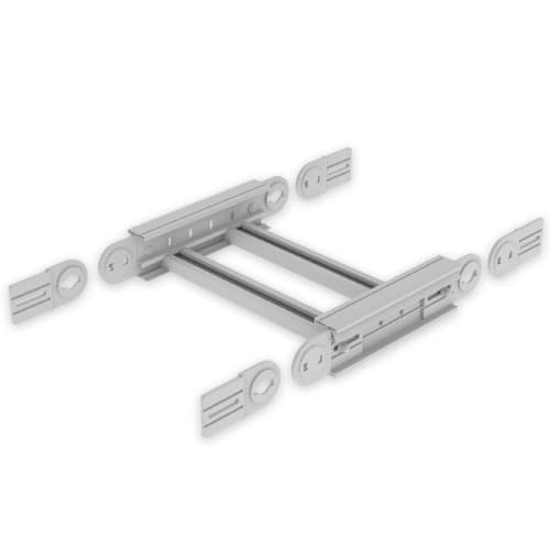 UNEX - 67 Gelenkbogen vertikal grau RAL7035 85X500 U23X