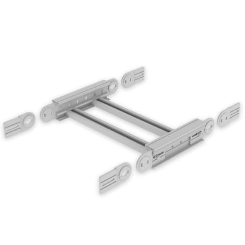 UNEX - 67 Gelenkbogen vertikal grau RAL7035 85X600 U23X