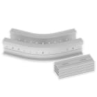 UNEX - 67 Flachbogen 45° halogenfrei grau RAL7035 135x200 R300 U48X
