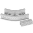 UNEX - 67 Flachbogen 45° halogenfrei grau RAL7035 135x300 R300 U48X