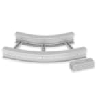 UNEX - 67 Flachbogen 45° halogenfrei grau RAL7035 135x500 R600 U48X