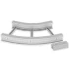 UNEX - 67 Flachbogen 45° halogenfrei grau RAL7035 135x600 R600 U48X