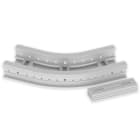 UNEX - 67 Flachbogen 45° halogenfrei grau RAL7035 85x200 R300 U48X