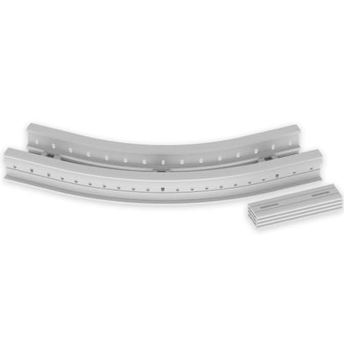 UNEX - 67 Flachbogen 45° halogenfrei grau RAL7035 85x200 R600 U48X