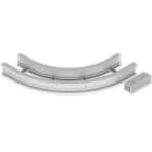 UNEX - 67 Flachbogen 90° halogenfrei grau RAL7035 135x300 R600 U48X