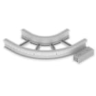 UNEX - 67 Flachbogen 90° halogenfrei grau RAL7035 135x400 R300 U48X