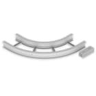 UNEX - 67 Flachbogen 90° halogenfrei grau RAL7035 135x400 R600 U48X