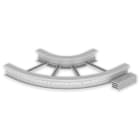 UNEX - 67 Flachbogen 90° halogenfrei grau RAL7035 135x600 R300 U48X
