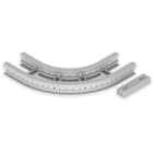 UNEX - 67 Flachbogen 90° halogenfrei grau RAL7035 85x200 R300 U48X