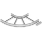 UNEX - 67 Flachbogen 90° halogenfrei grau RAL7035 85x600 R300 U48X