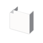 UNEX - 73 Flachwinkel weiß RAL9010 40x60 U24X