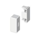UNEX - 78 Endstück halogenfrei weiß RAL9010 16x30 U42X