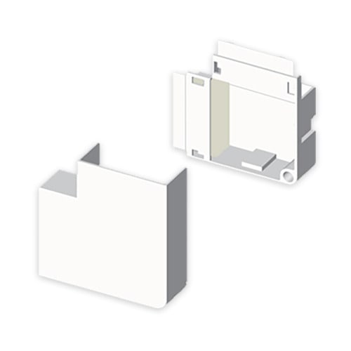 UNEX - 78 Flachwinkel halogenfrei weiß RAL9010 10x22 U42X