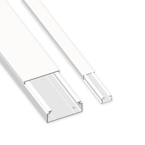 UNEX - 78 Mini-Kanal ohne Trennwand halogenfrei weiß RAL9010 10x22 U43X