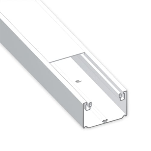 UNEX - 93 Brüstungskanal 1 Abdeckung weiß RAL9010 70x130 U23X