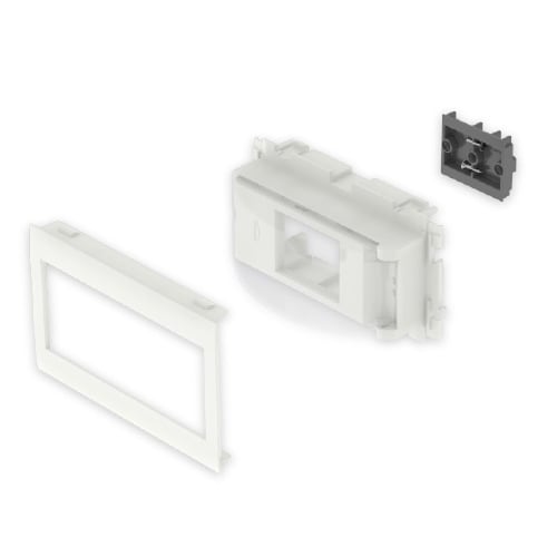 UNEX - 93 DIN-Einbausatz weiß RAL9010 80 U24X