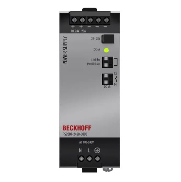 BECKHOFF - PS2000 24 V DC Stromversorgung 20 A Input AC/DC