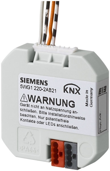 SIEMENS - UP 220/21 Tasterschnittst. 2x pot.freier Kontakt/Ausgang LED-Anst.