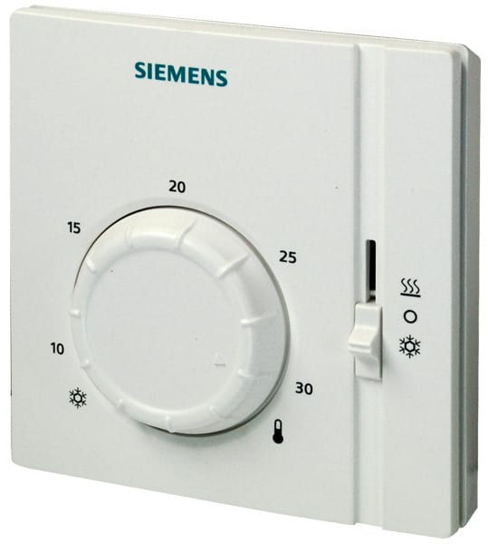 SIEMENS - Raumtemperaturregler 24-250VAC 8-30°C H/Aus/K-Betr.