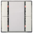 SIEMENS - UP 222/3 Taster 2-fach mit Status-LED neut DELTA i-system titanweiß