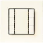 SIEMENS - UP 223/2 Taster 3-fach ohne Status-LED neut DELTA i-system titanweiß